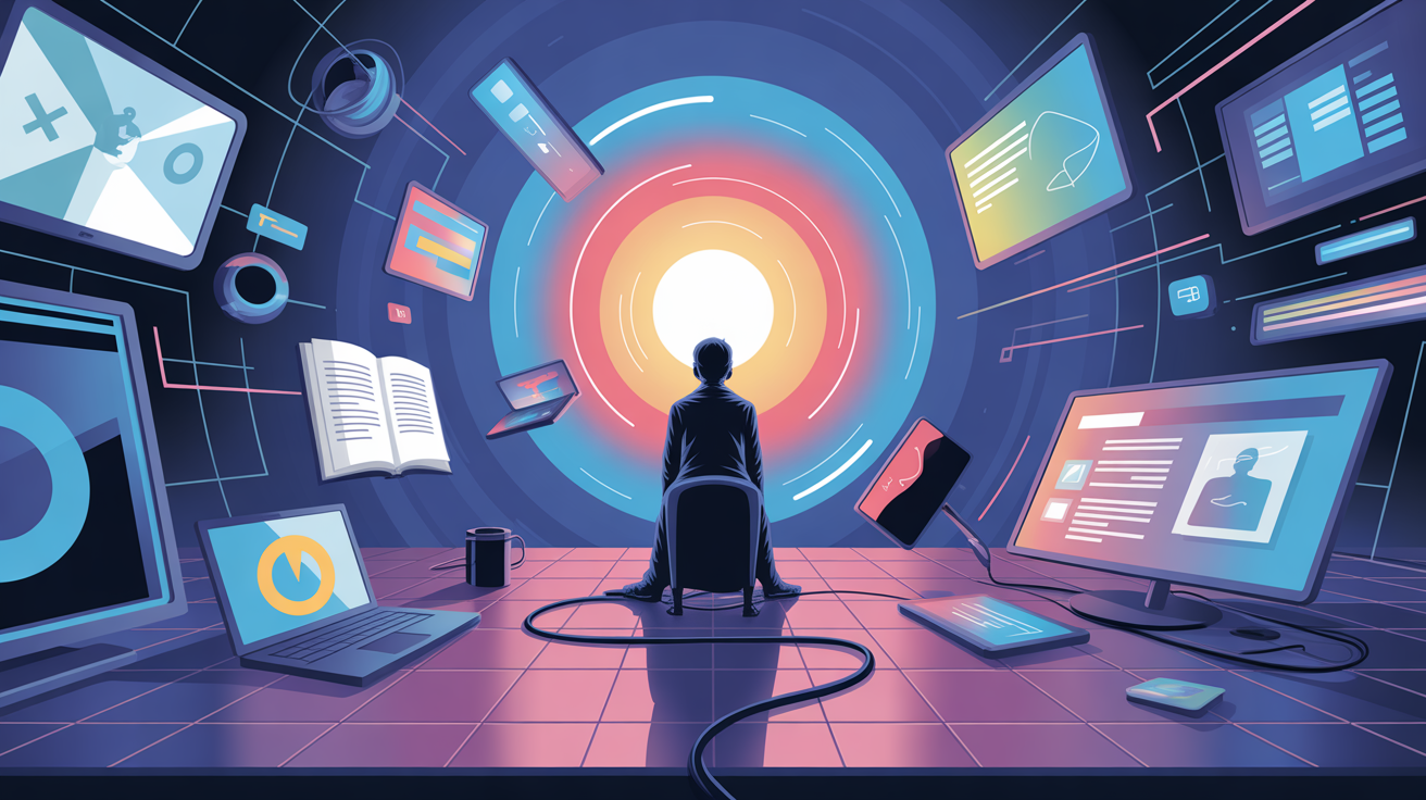 Kelelahan Digital dan Pencarian Makna Otentik di Tengah Badai Informasi