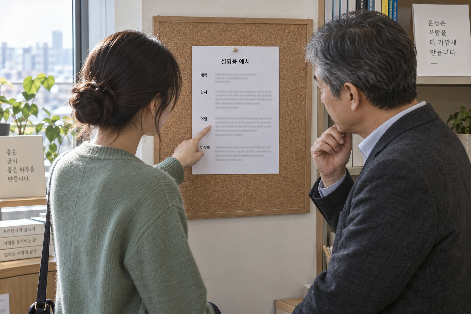 감사와 명확한 거절을 담고 상세 사유와 다음 약속을 생략한 설명용 메일 구성
