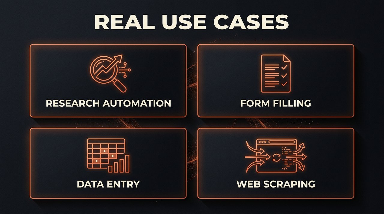 Real use cases for Anthropic Computer Use — research automation, form filling, data entry, web scraping