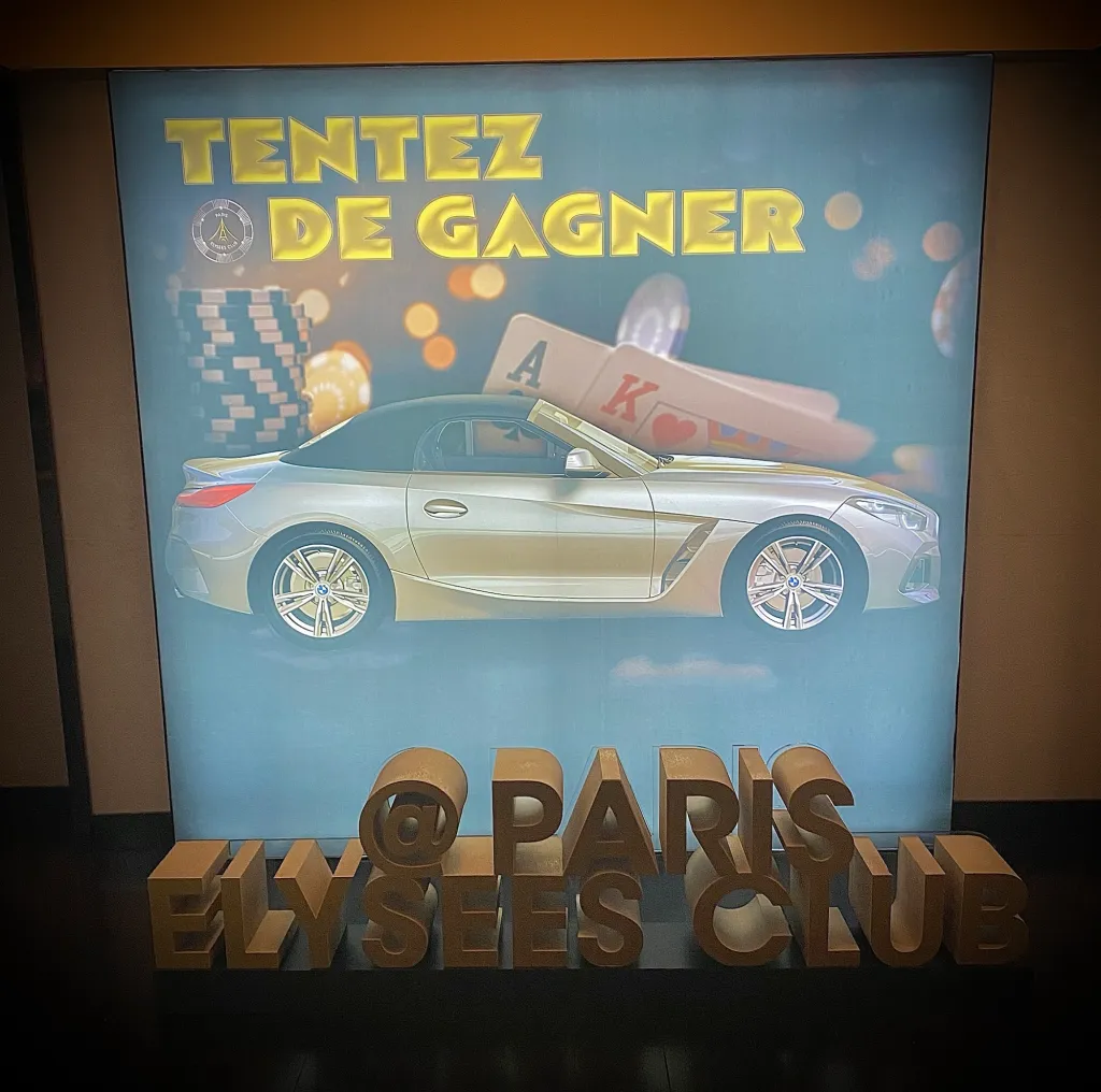 UNE BMW Z4 À GAGNER : LE GRAND JEU DU PARIS ELYSÉES CLUB ATTIRE LES JOUEURS