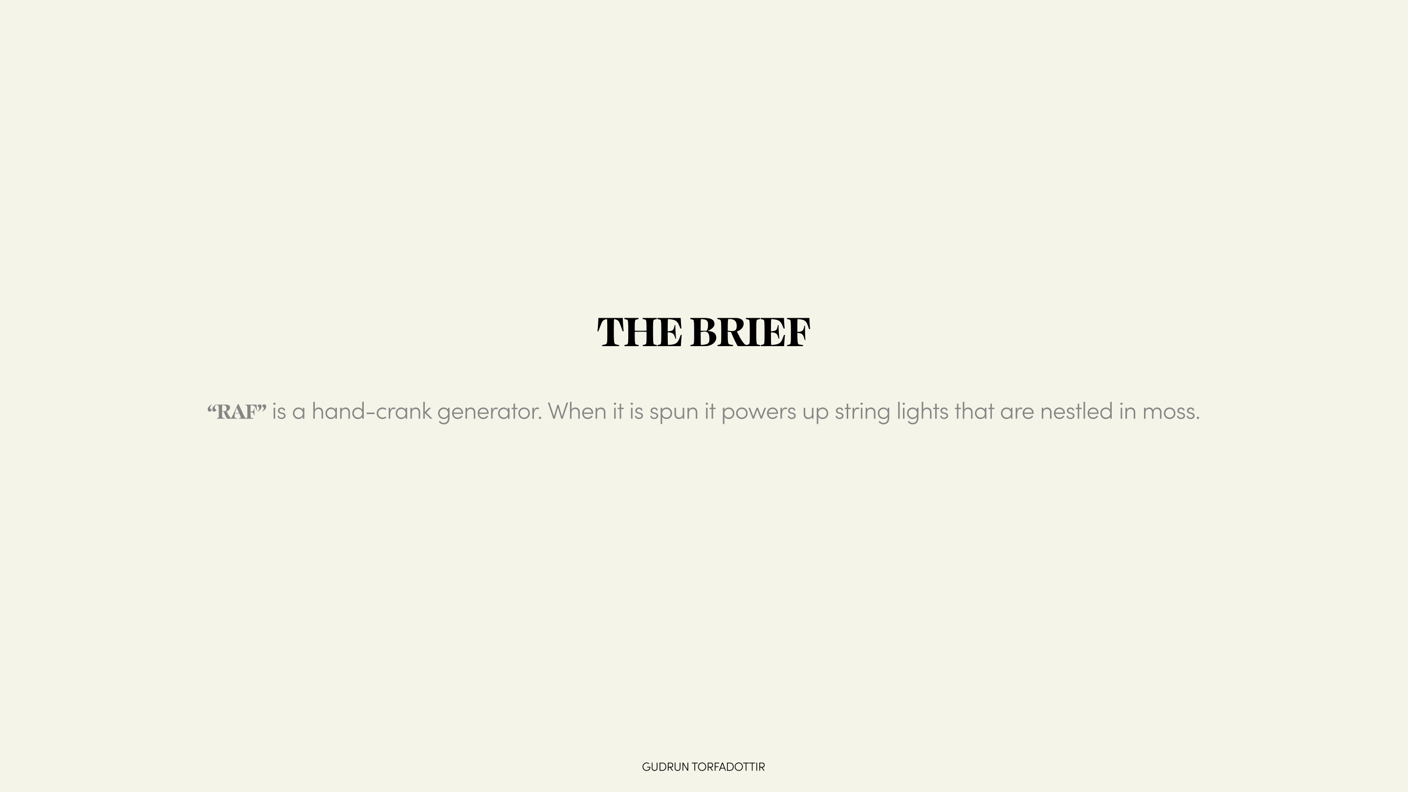 The Brief