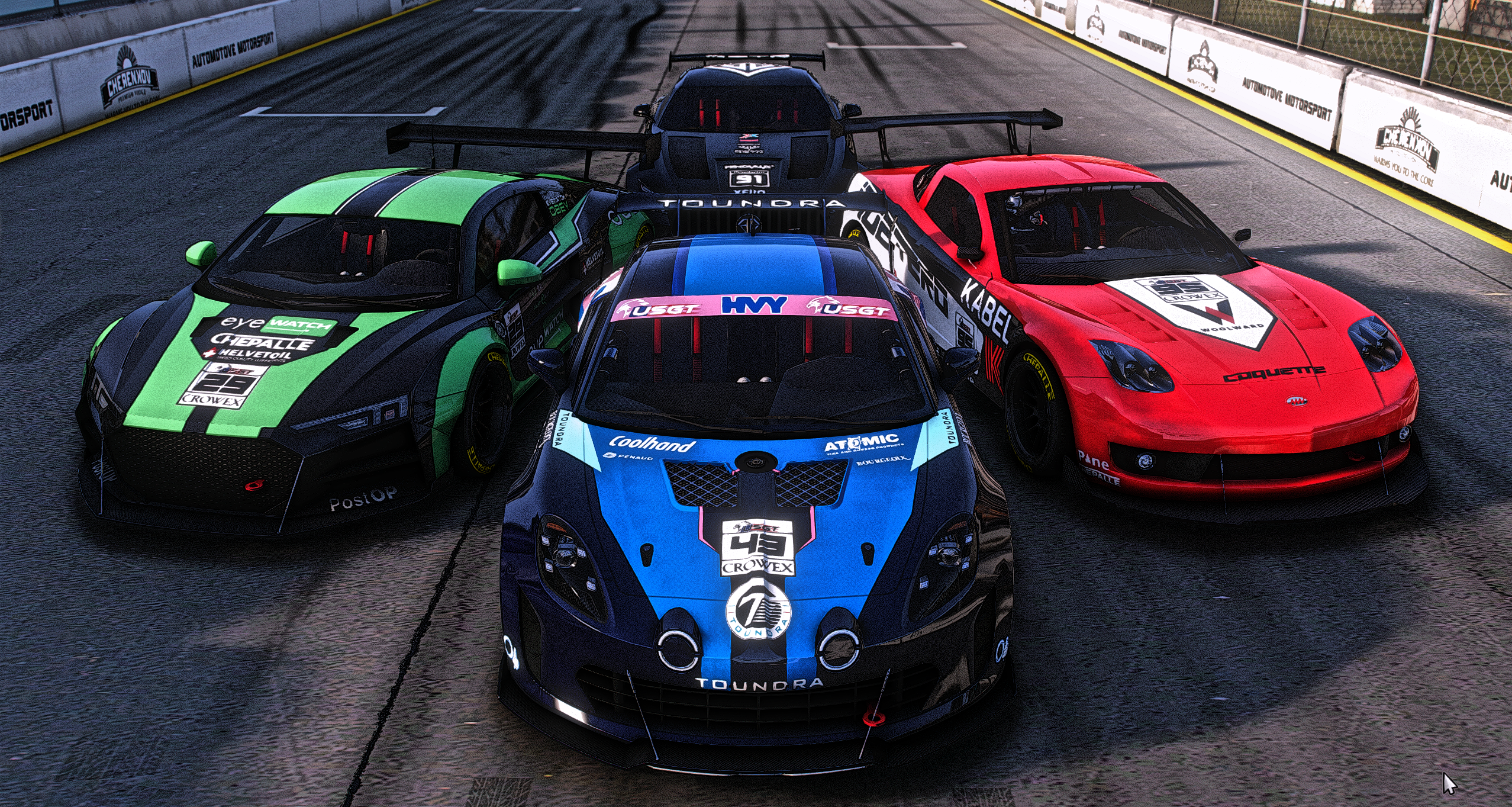 FiveM USGT GT3 Racing Vehicle Pack — 10 Liveries — More Lore Content