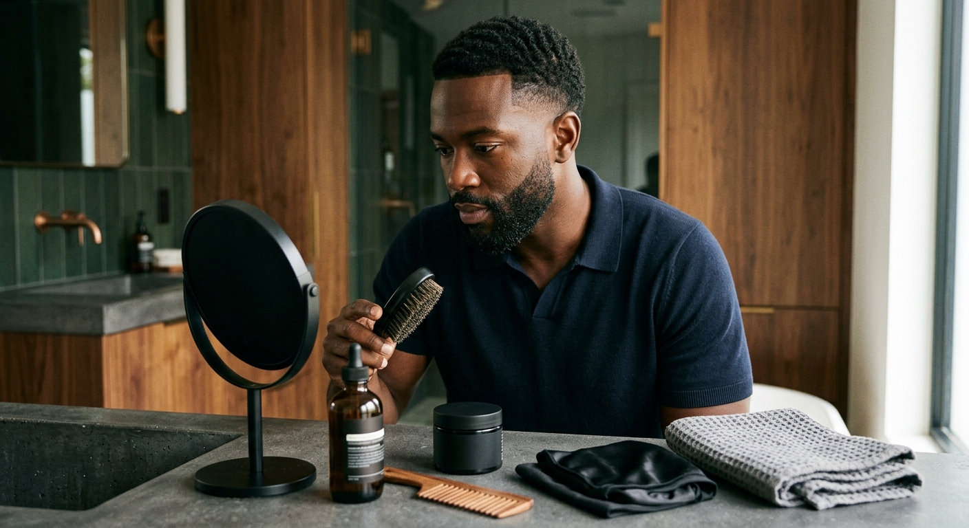 Commercial Hair Products for Black Men - preparation for Black men
