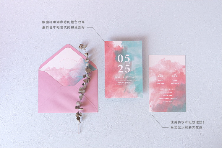 婚卡喜帖 - 文青水彩 商品圖6