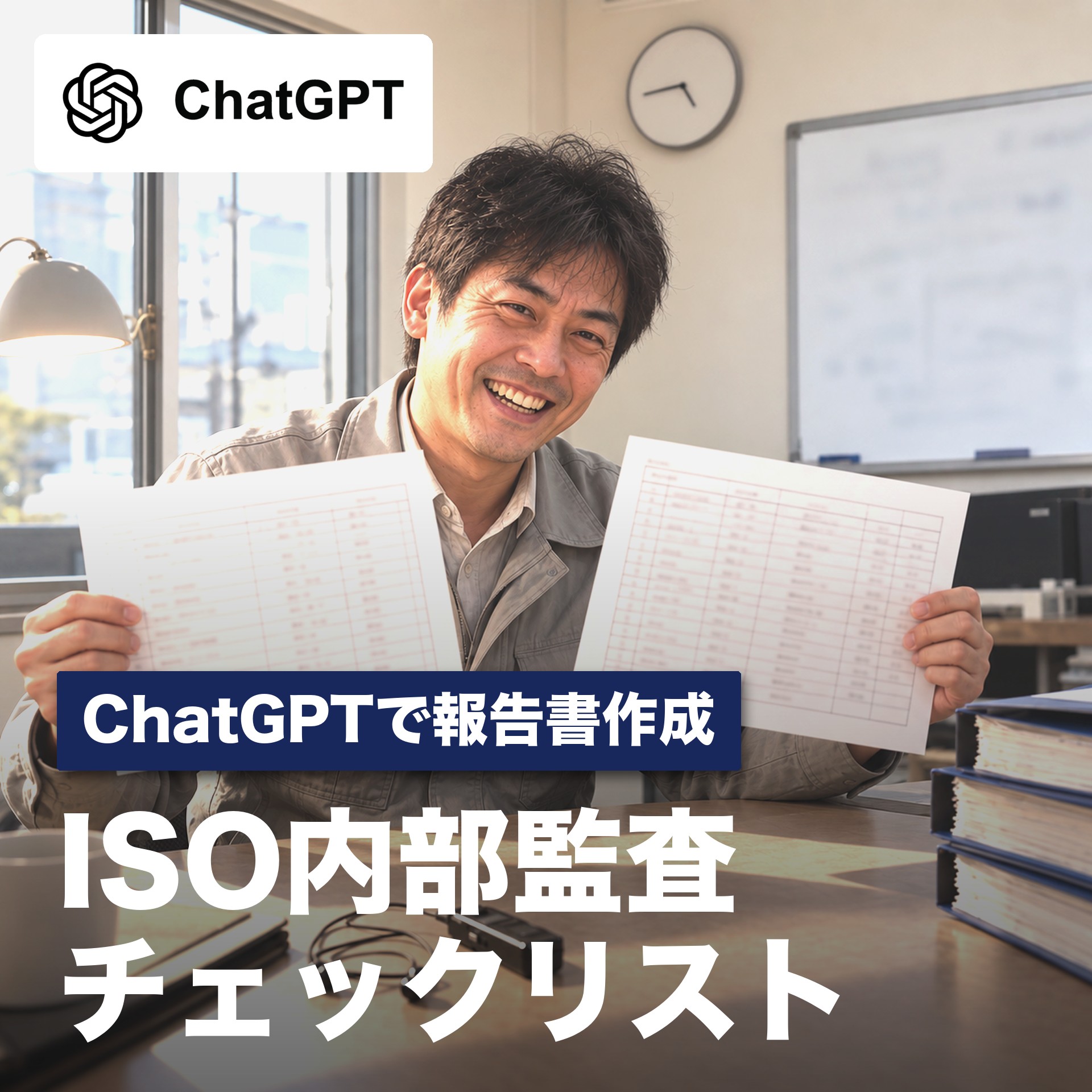 ISO内部監査チェックリスト｜ChatGPTで報告書作成｜初級｜基礎（全業種