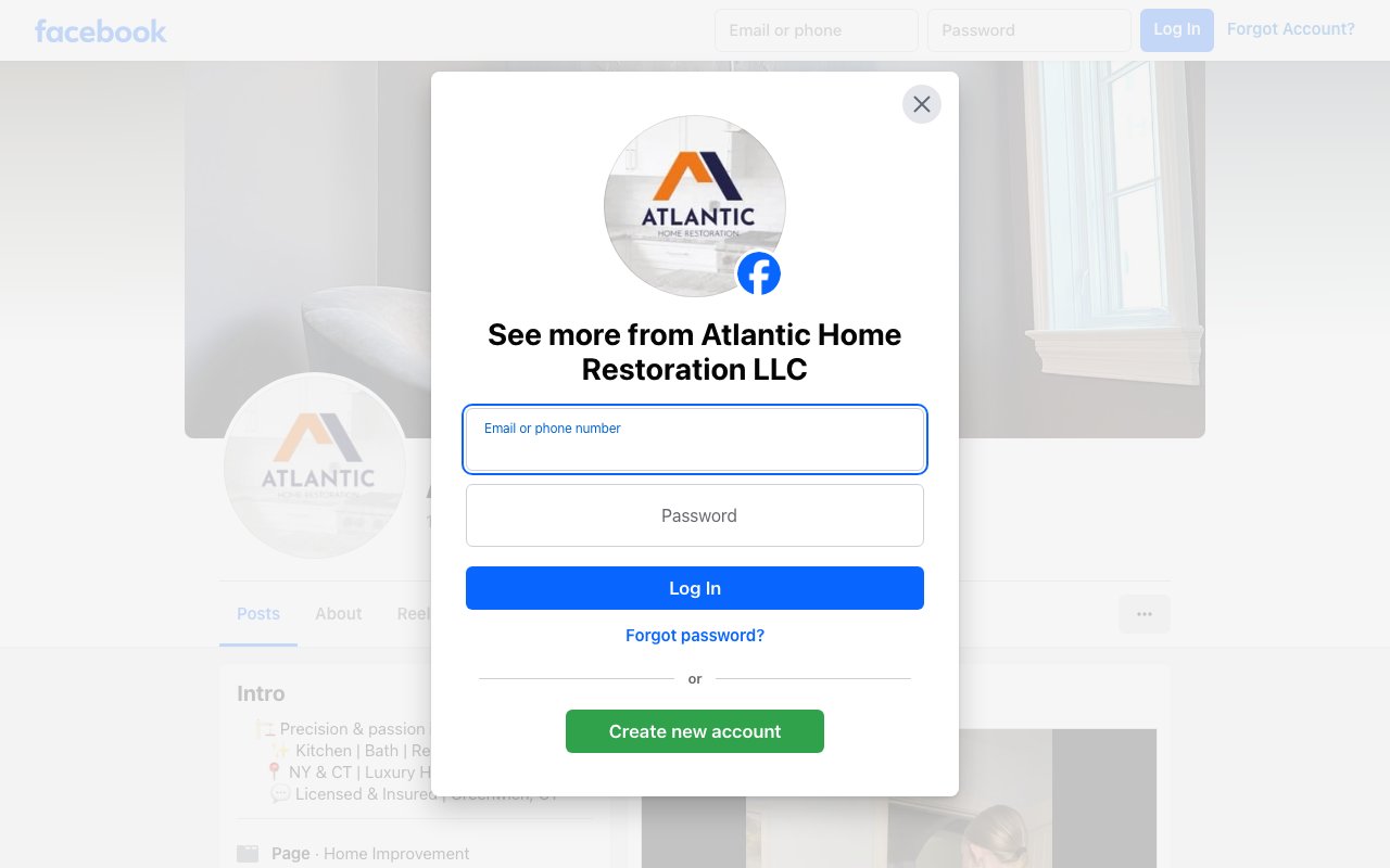 Atlantic Home Restoration LLC homepage