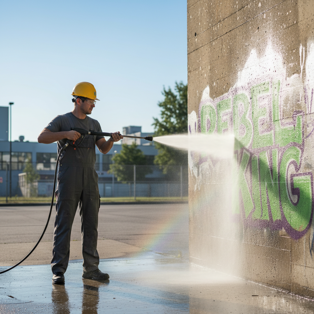 How to Remove Graffiti with Pressure Washing