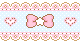 pink bow on pink/white frill pink bow on pink/white frill