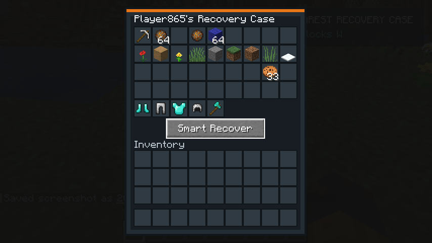 Recovery Case inventory with Smart Recover
