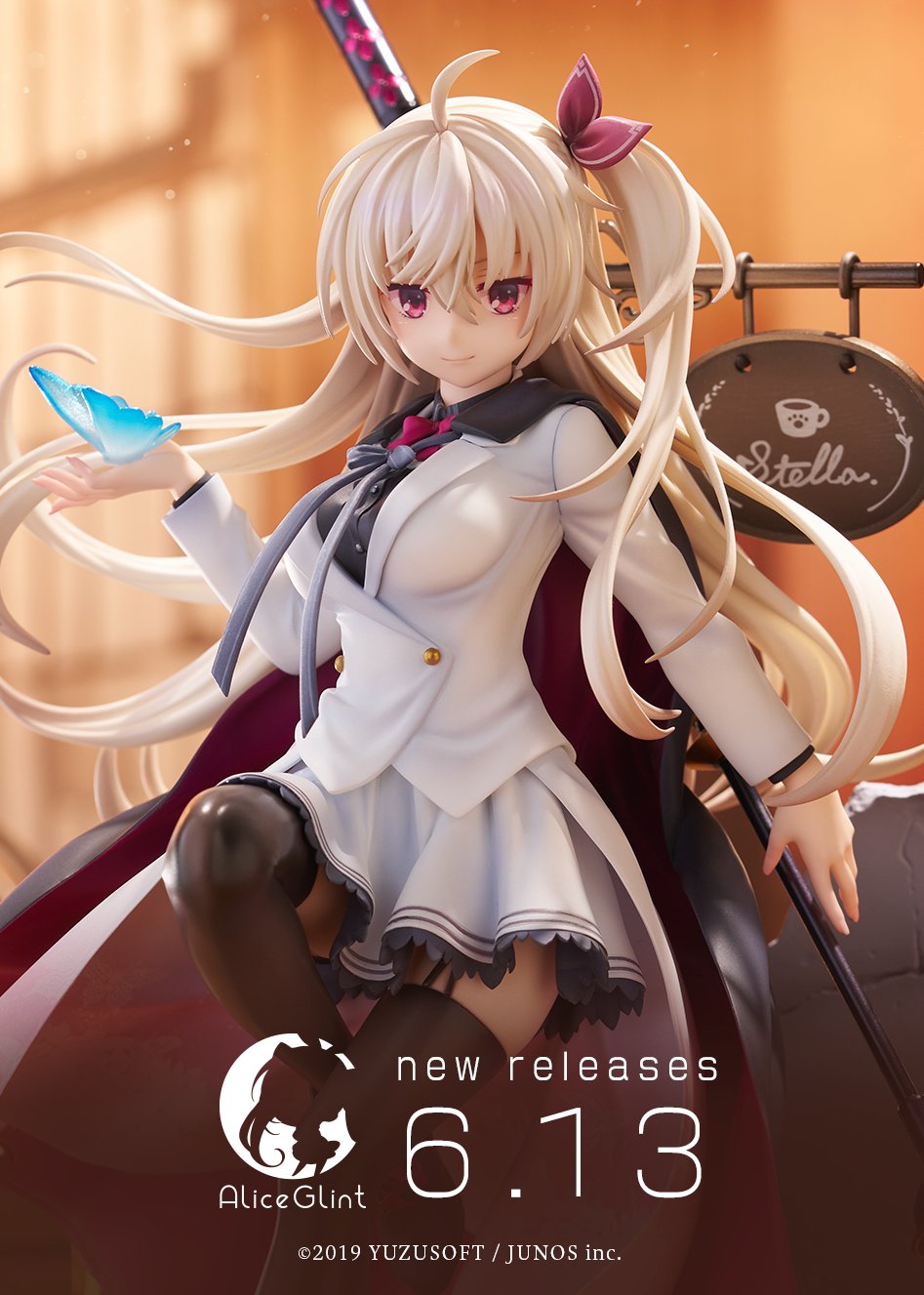 情報】Alice Glint《星光咖啡館與死神之蝶》明月栞那1/7比例模型日本