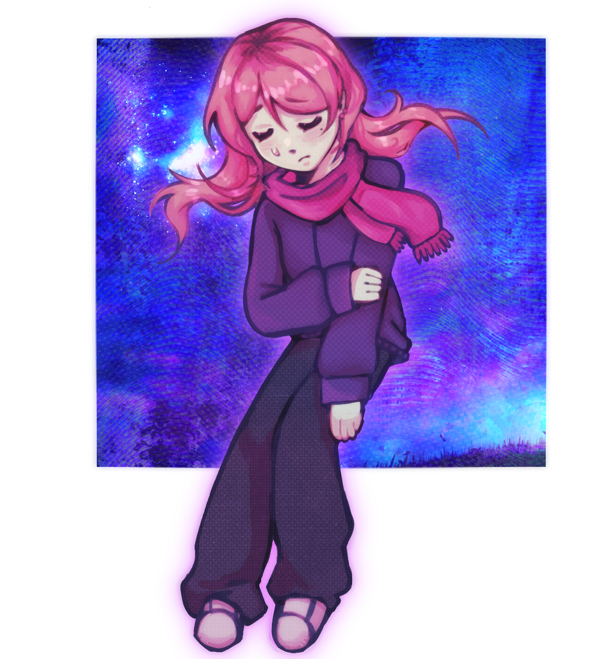 jan 4, yearly art of this random pink girl