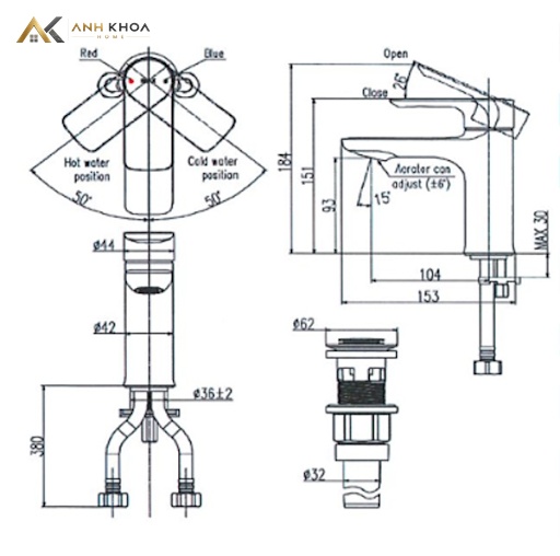 ban ve ky thuat voi chau Inax LFV-612S