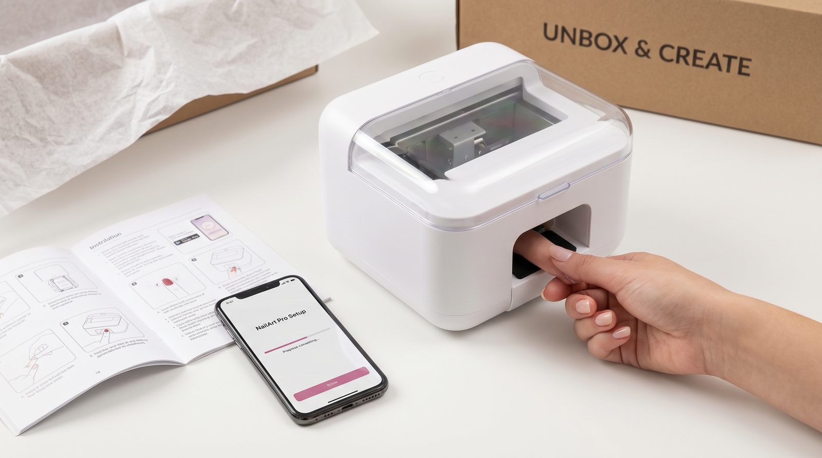 how to use a nail printer — How to Use an O'2Nails Printer: First-Day Setup