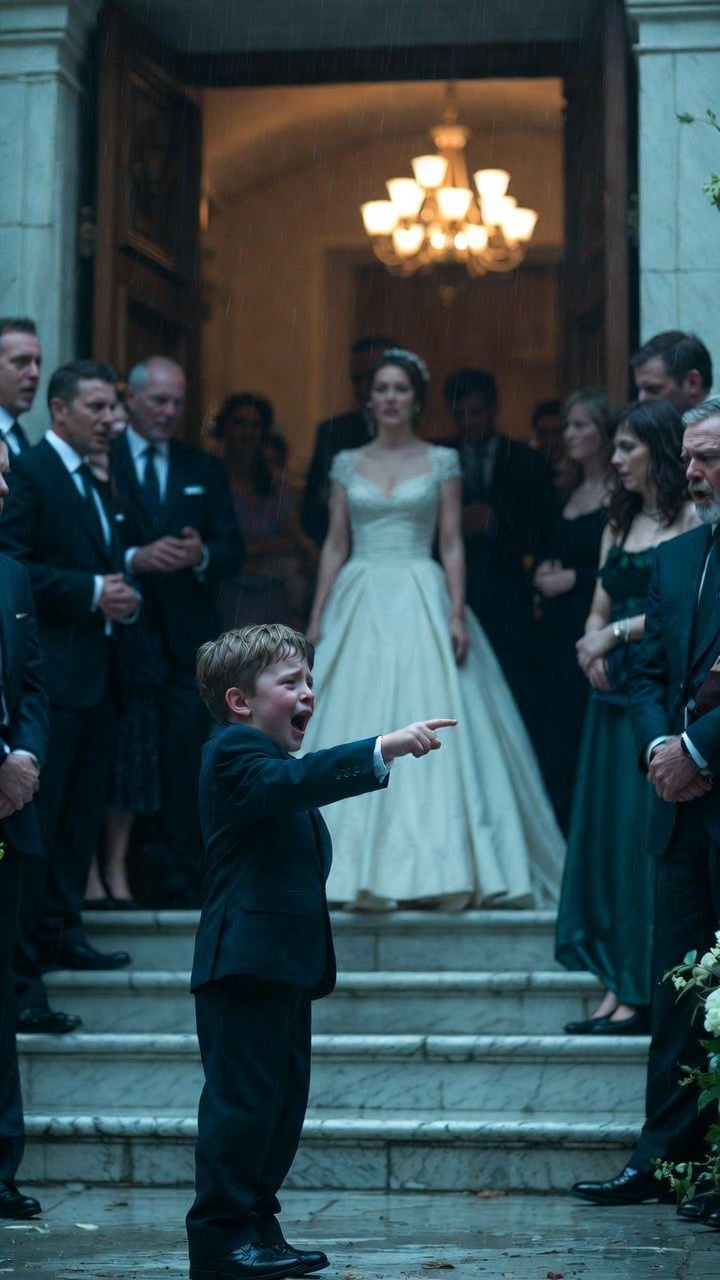 The Wedding Guests Froze When the Boy Pointed at the Bride