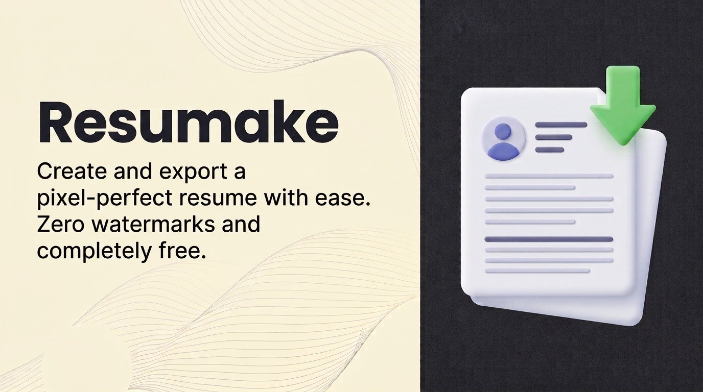 Resumake banner