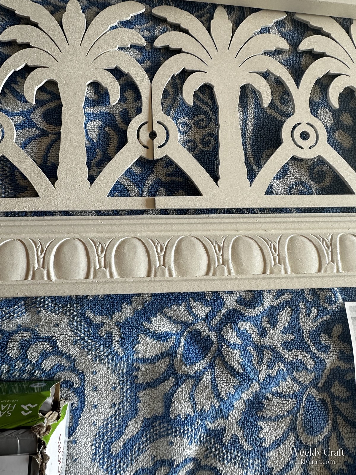 Laser-cut palm cornice for G