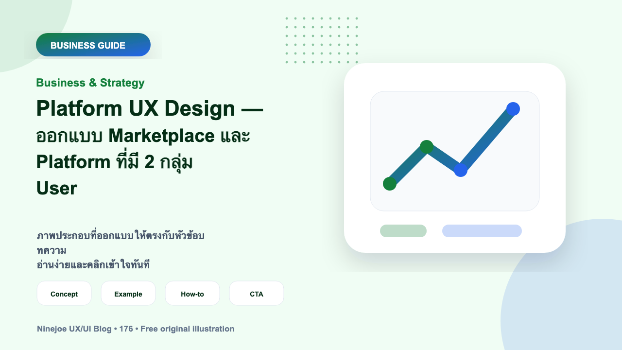 Platform UX Design — ออกแบบ Marketplace และ Platform ที่มี 2 กลุ่ม User