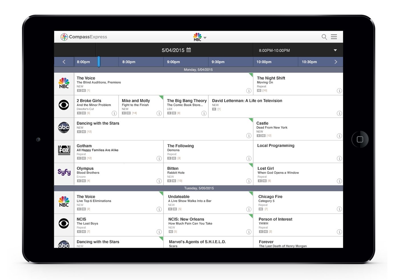 NBC Compass — iPad