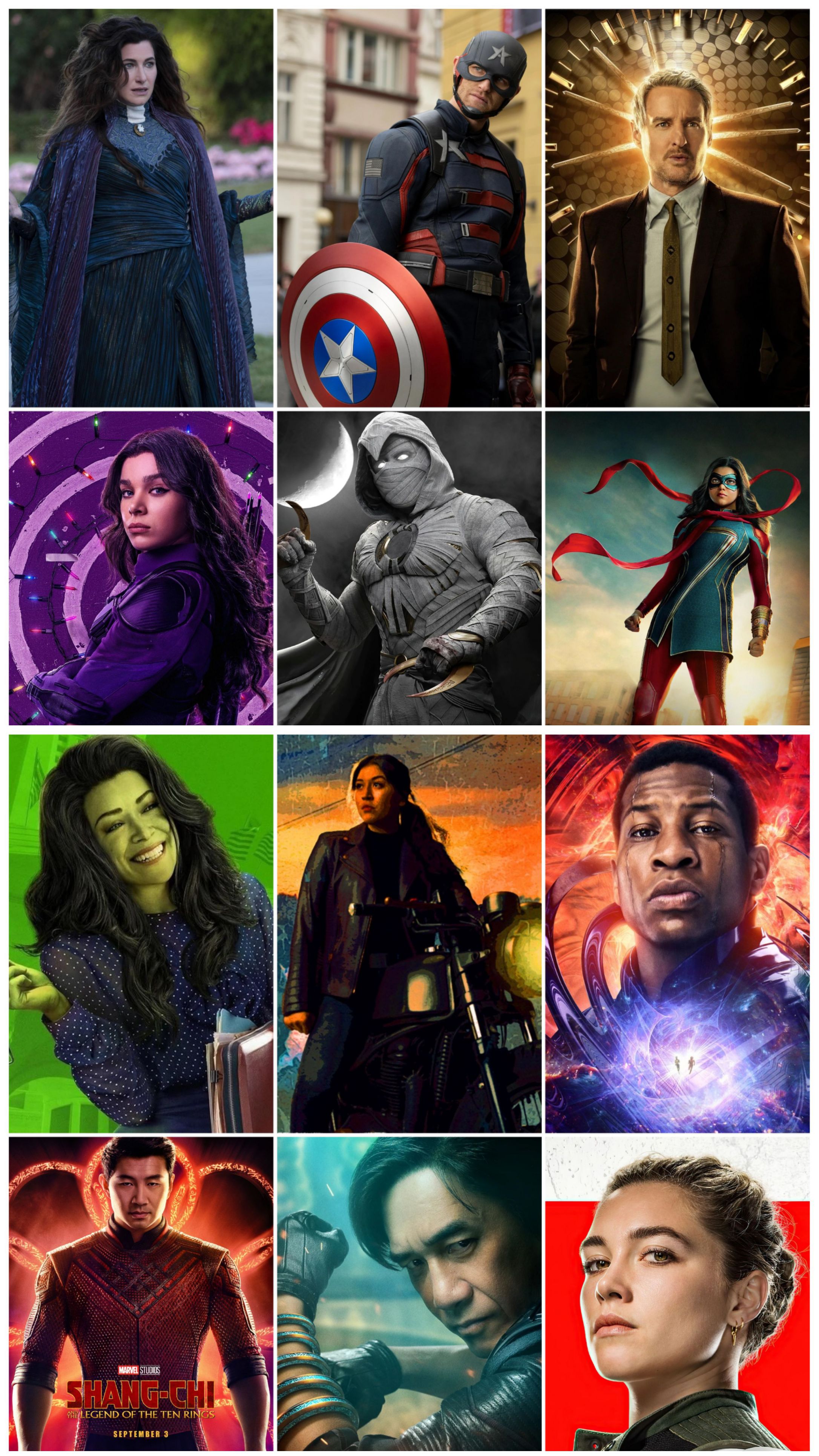 Pictures of multiple MCU characters