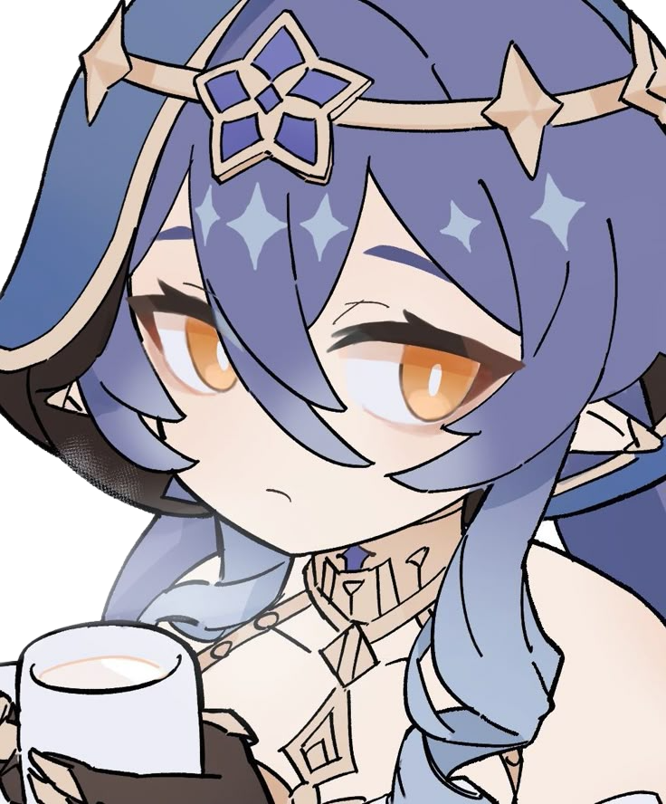 Layla sipping coffee