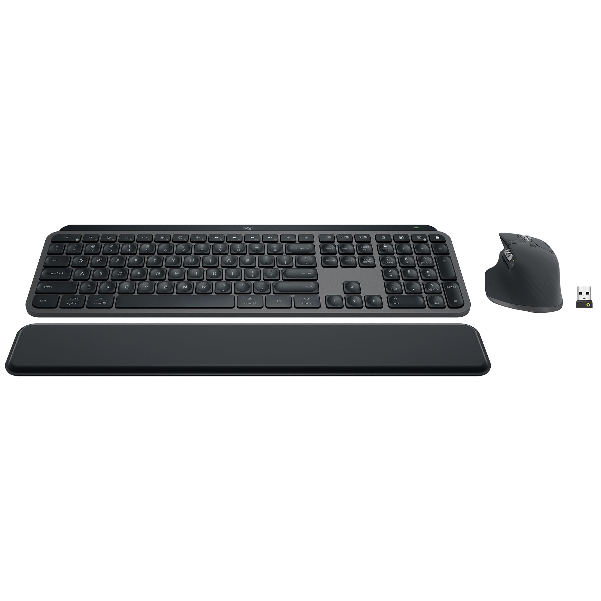 Logitech MX Keys S Combo Performance Wireless Keyboard and Mouse - Graphite