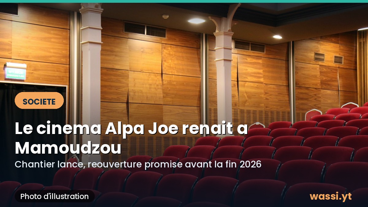 Cinema Alpa Joe a Mamoudzou : les travaux de renovation ont enfin commence