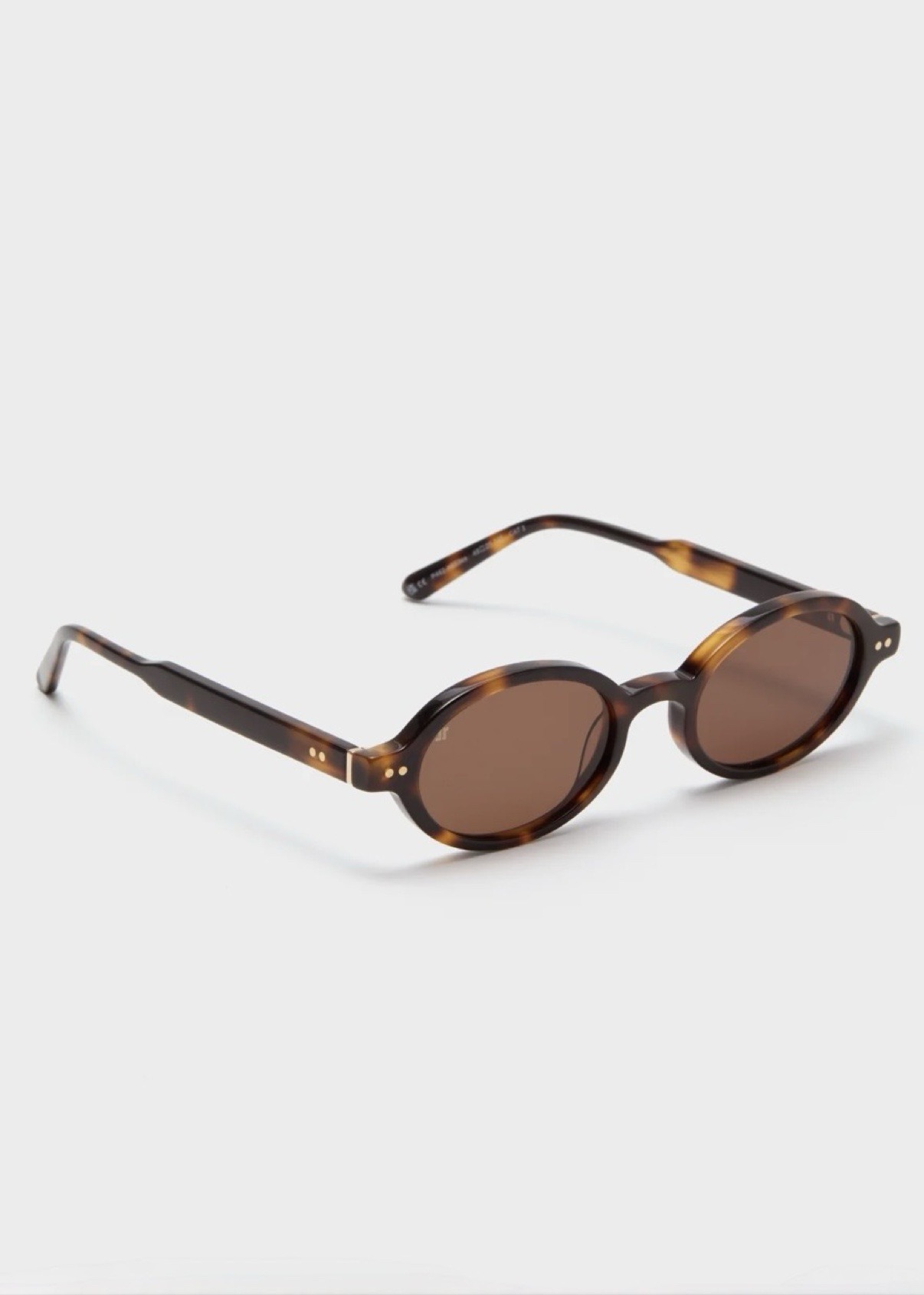 Lunettes de soleil ovales Elvie Jimmy Fairly, écaille