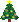 A pixel of a christmas tree