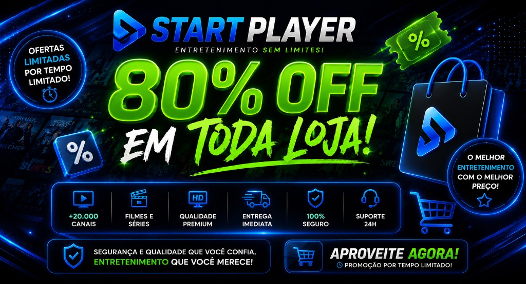 Banner promocional da loja