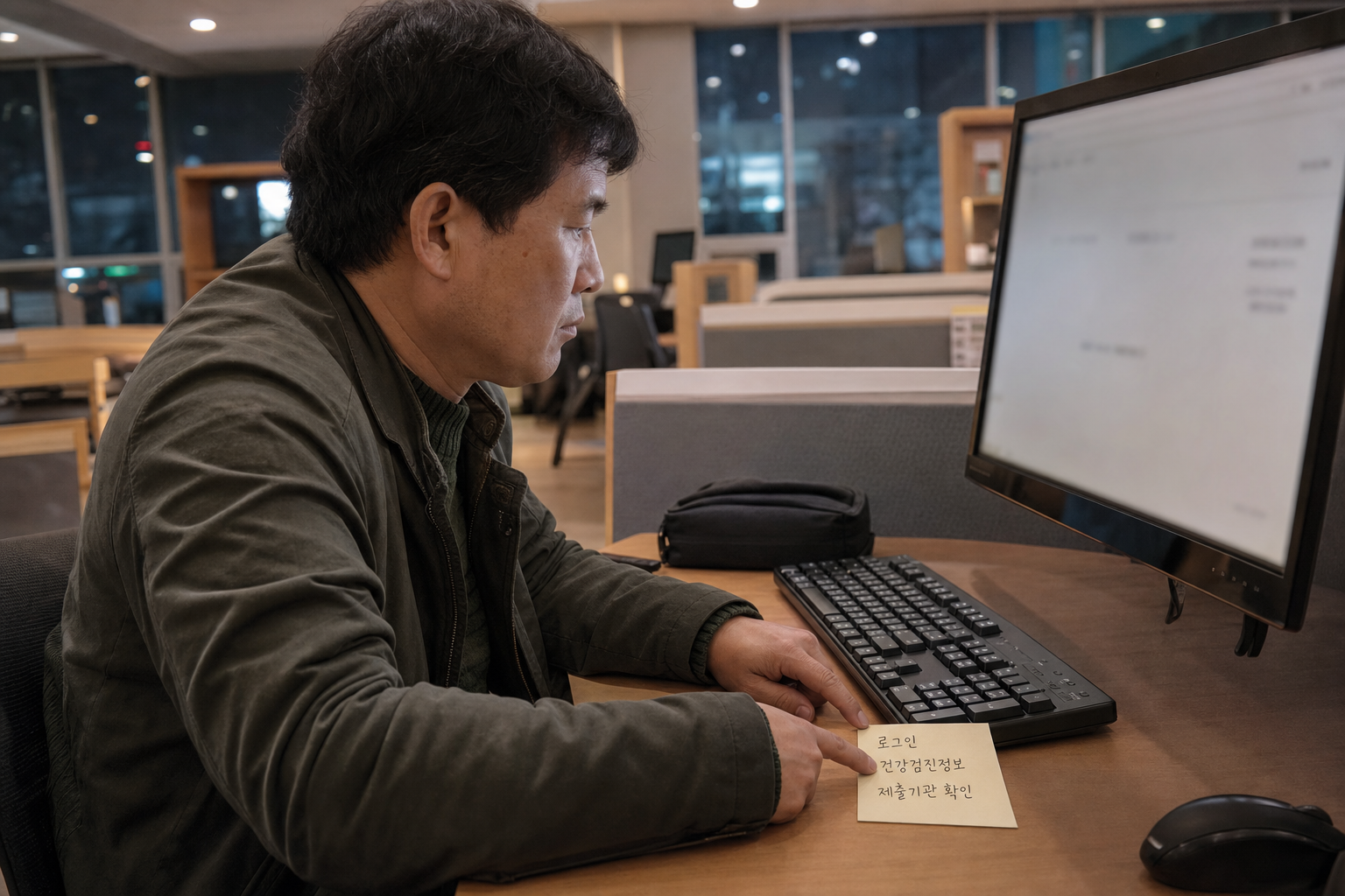 국민건강보험공단에서 직장제출용 대체통보서 발급 경로를 확인하는 구직자