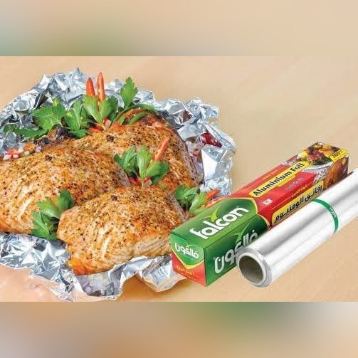 رول ورق فويل ألومنيوم صحي ثقيل للطهي