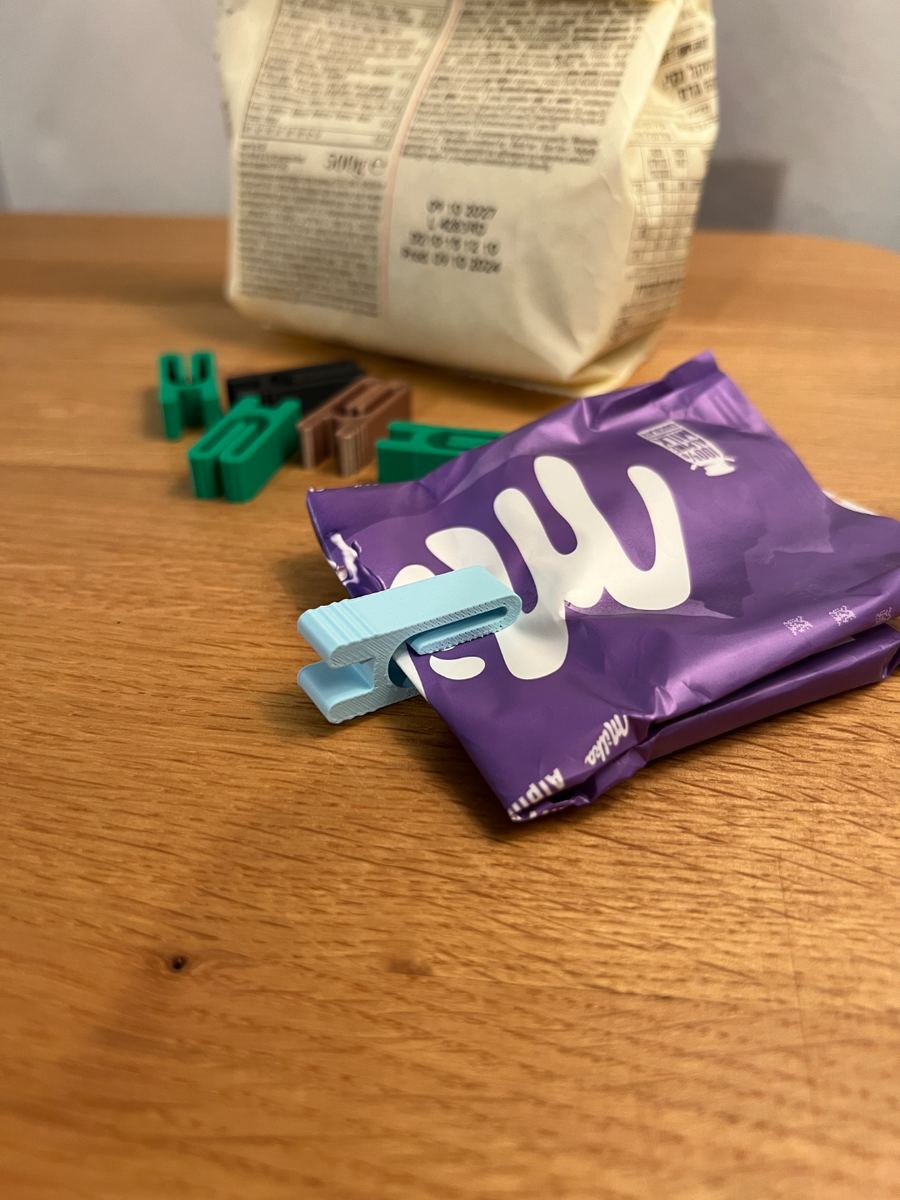Mini clips para bolsas x5 — imagen 2 de impresión 3D