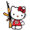 hellokitty with a gun