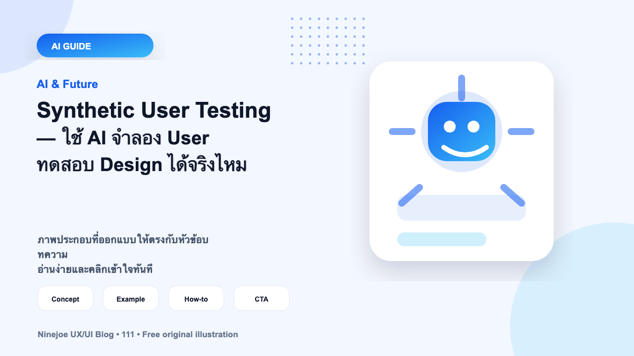 Synthetic User Testing — ใช้ AI จำลอง User ทดสอบ Design ได้จริงไหม