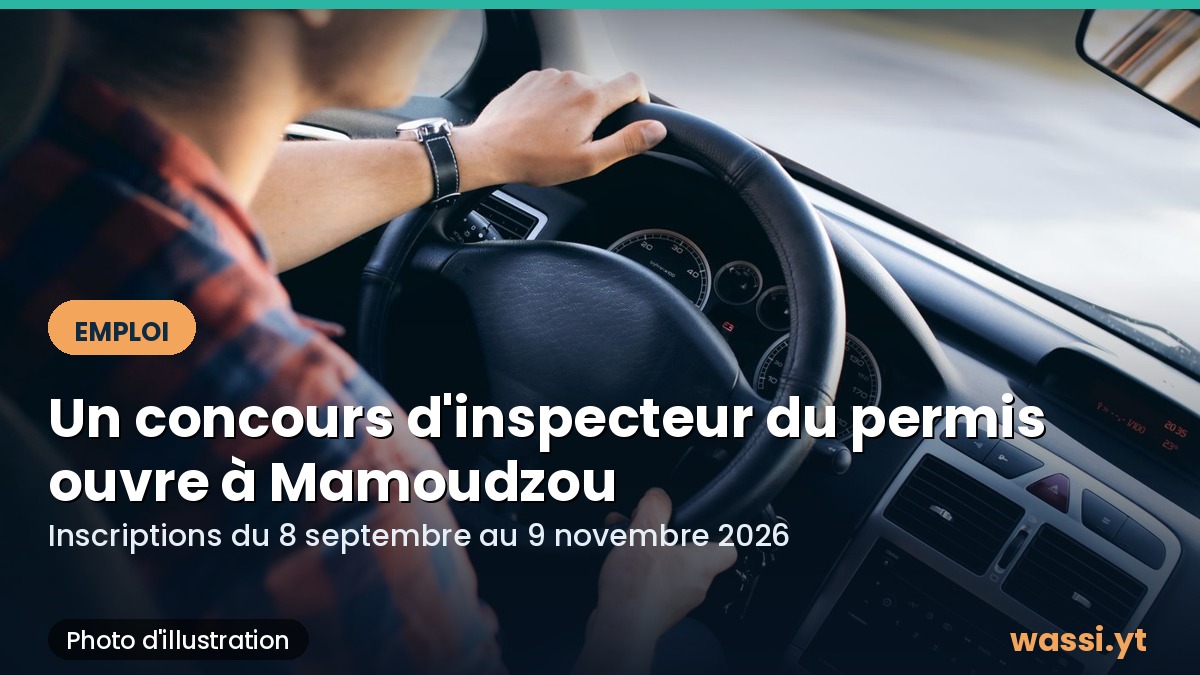 Permis de conduire : Mayotte accueille pour la première fois un concours d'inspecteur à Mamoudzou