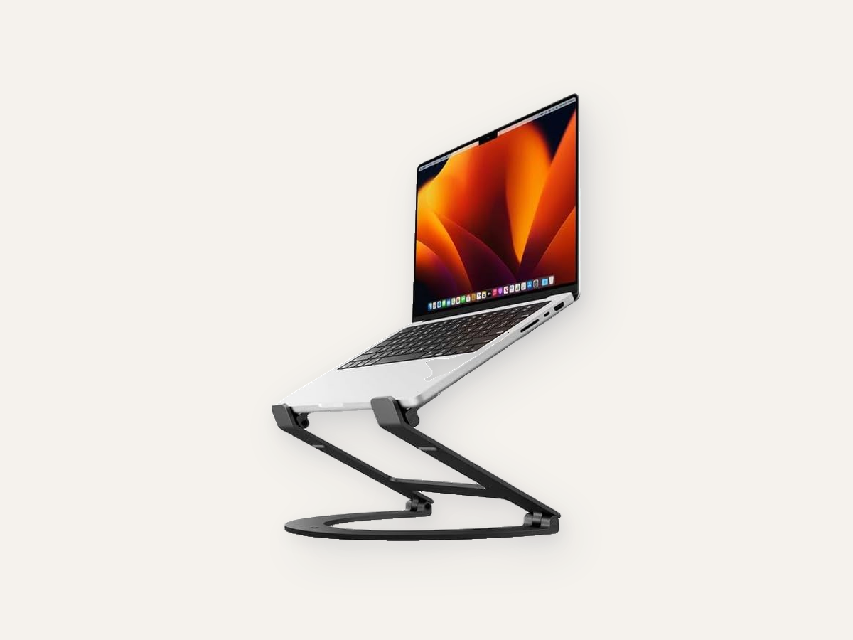 Matte black Twelve South Curve Flex laptop stand