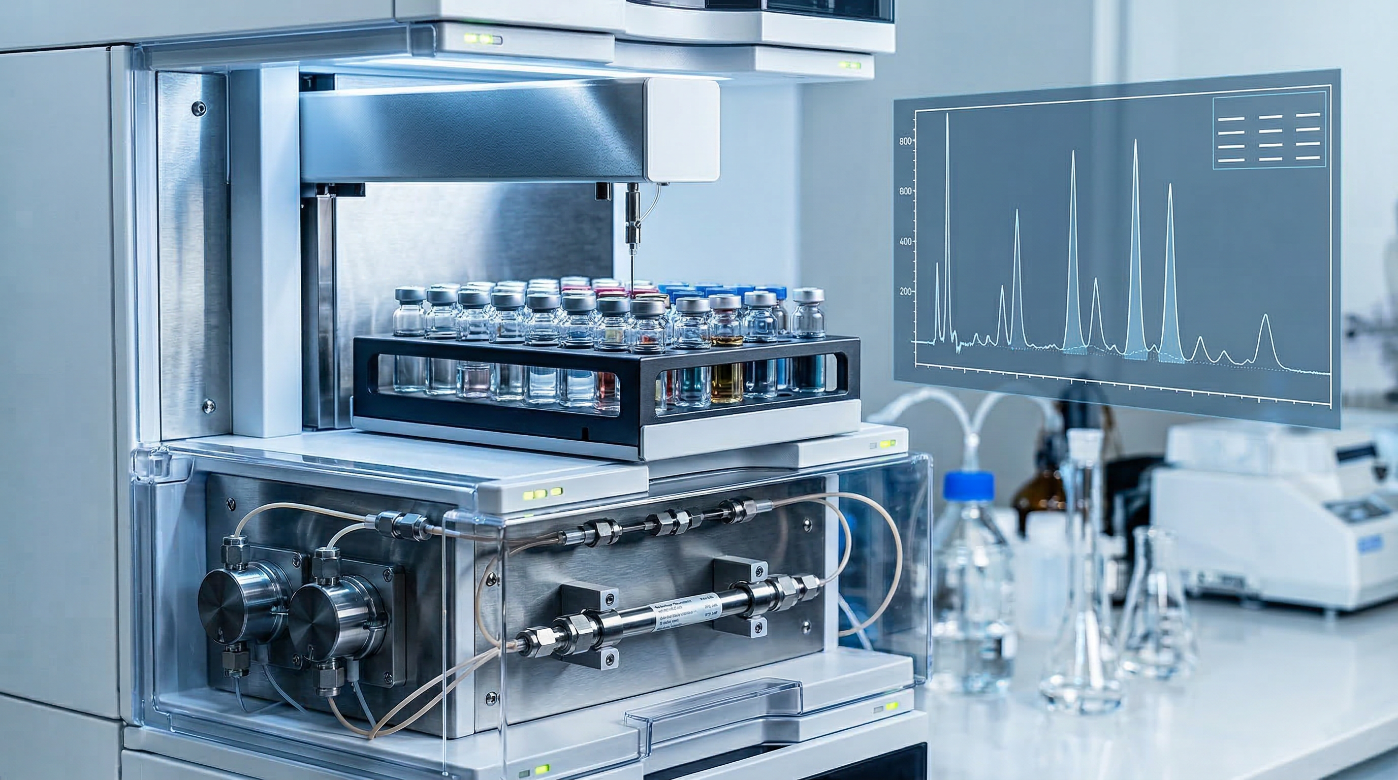HPLC laboratory analysis equipment — Kinetic BioSciences quality control