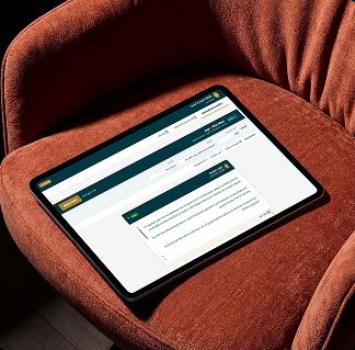 Itinerary generator on a tablet