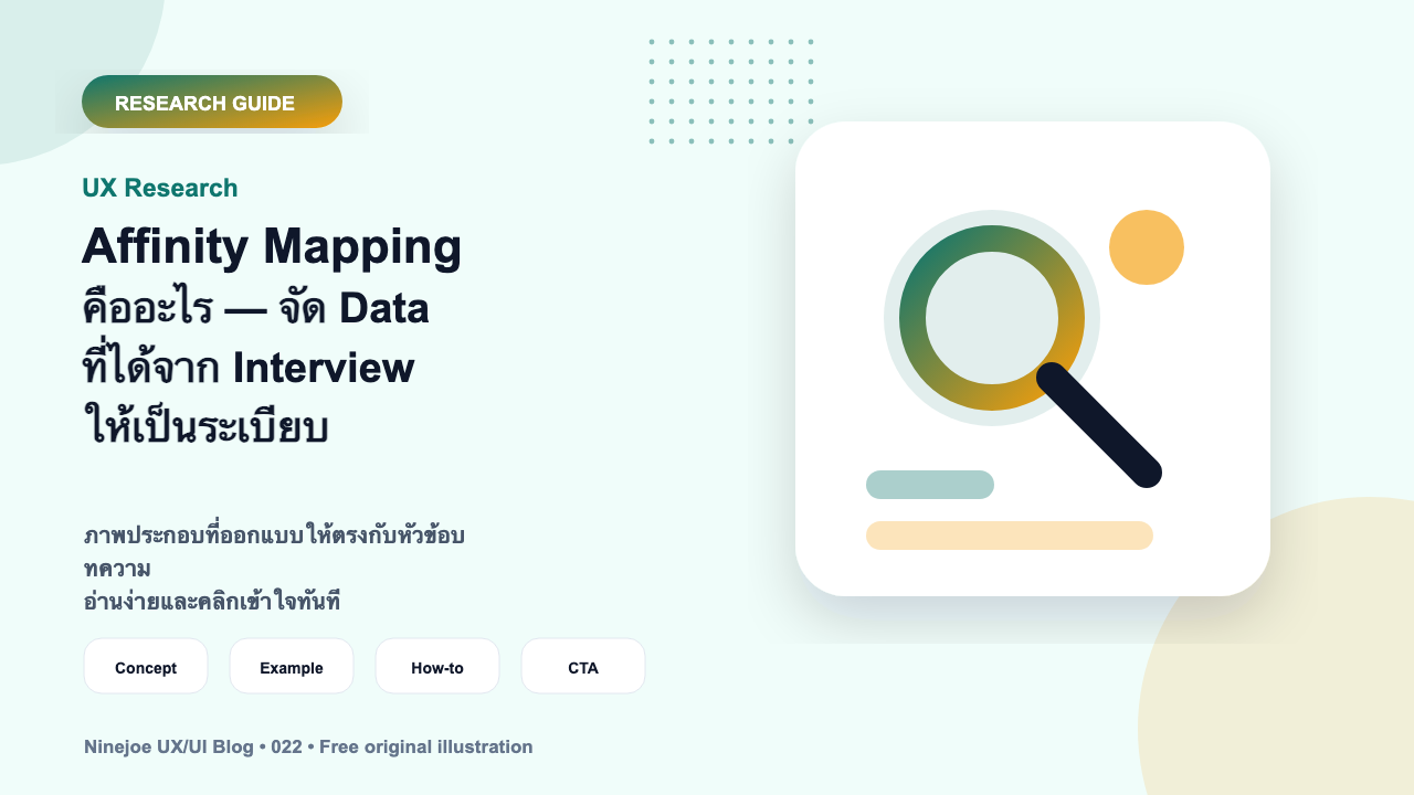 Affinity Mapping คืออะไร — จัด Data ที่ได้จาก Interview ให้เป็นระเบียบ
