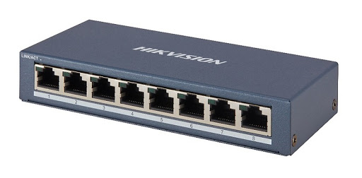 Switch mạng 8 cổng Gigabit 10/100/1000Mbps, layer 2 Hikvision DS-3E0508-E(B)