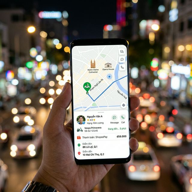 Đặt app lái xe hộ chỉ một chạm — công nghệ bảo vệ bạn sau mỗi bữa tiệc