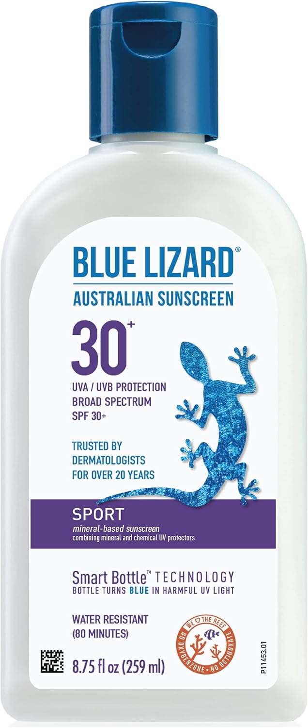 Blue Lizard Sport Mineral Sunscreen SPF 30+, 8.75 oz