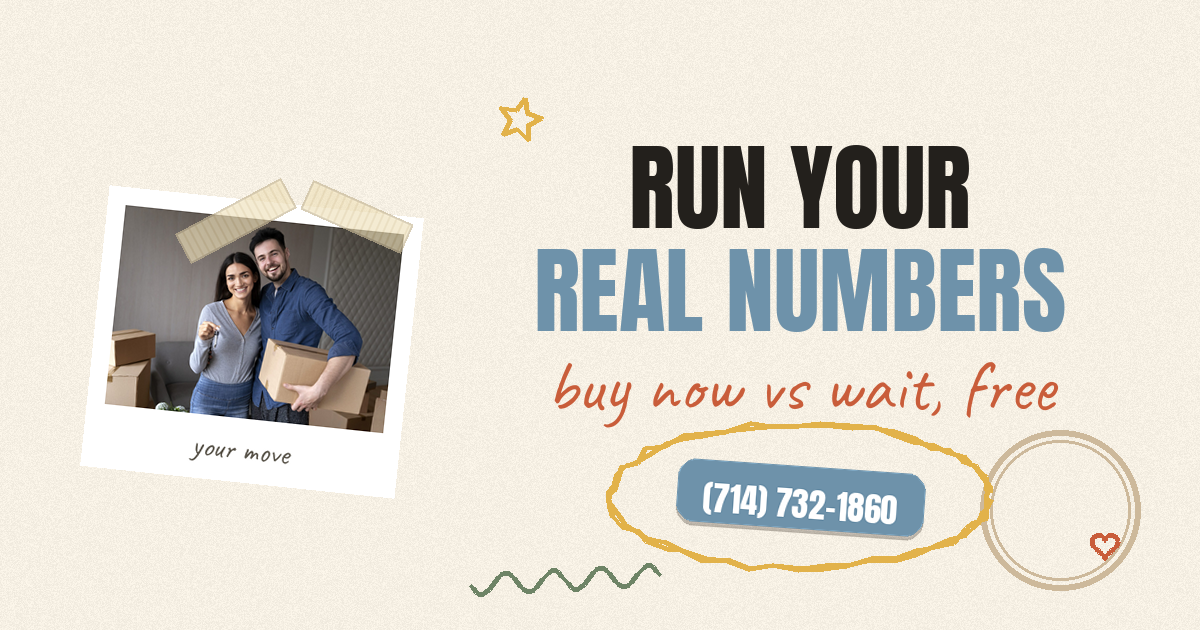 Run your real numbers — buy now vs wait