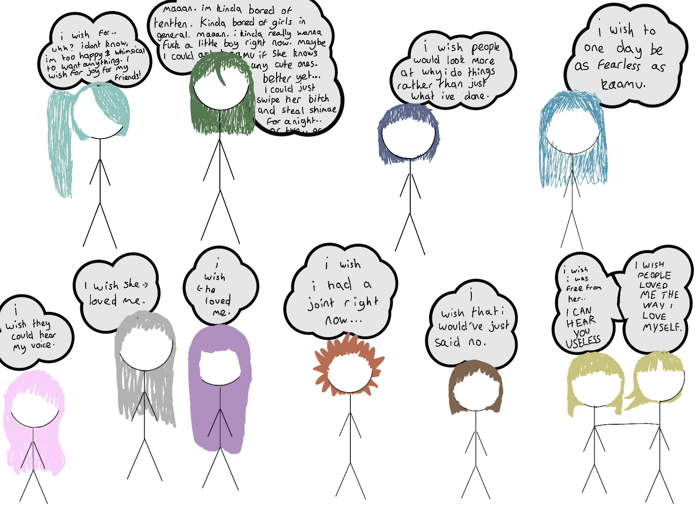 in a world of wishing stickmen, be a hitari stickman