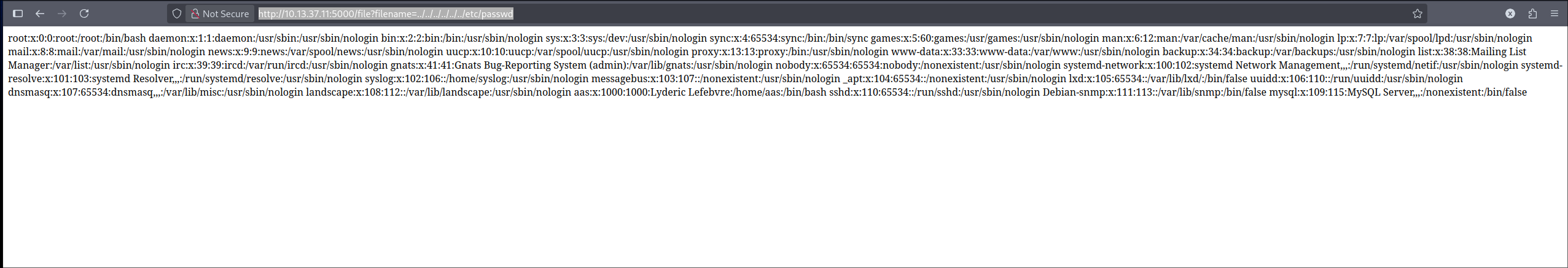 LFI exploit