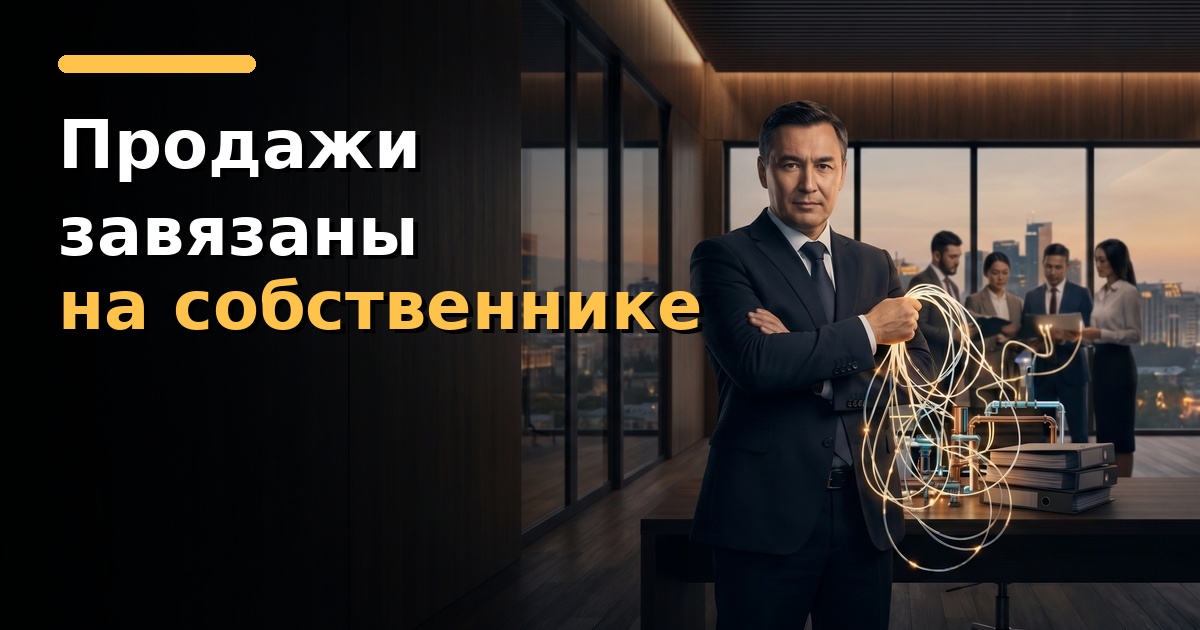 Обложка статьи Продажи завязаны на собственнике: почему это не сила, а потолок