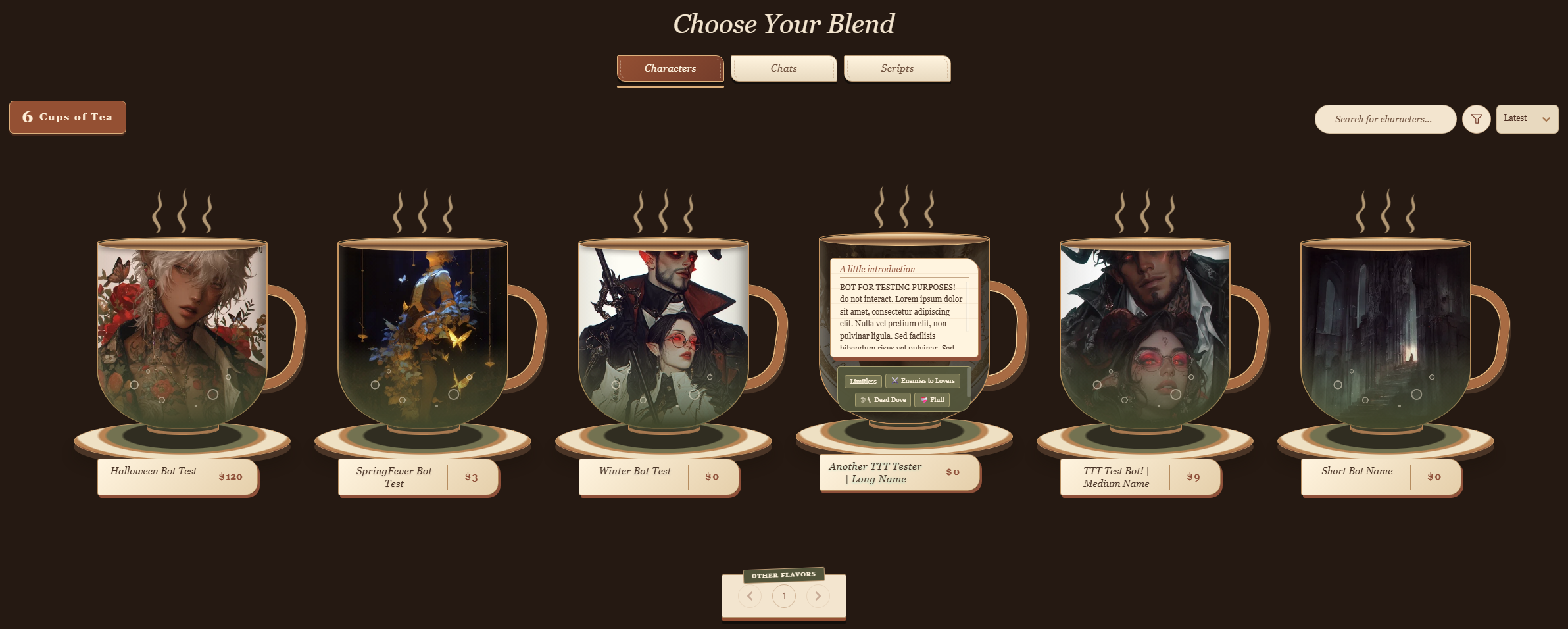 The Harvest House — Teacup Bot Cards