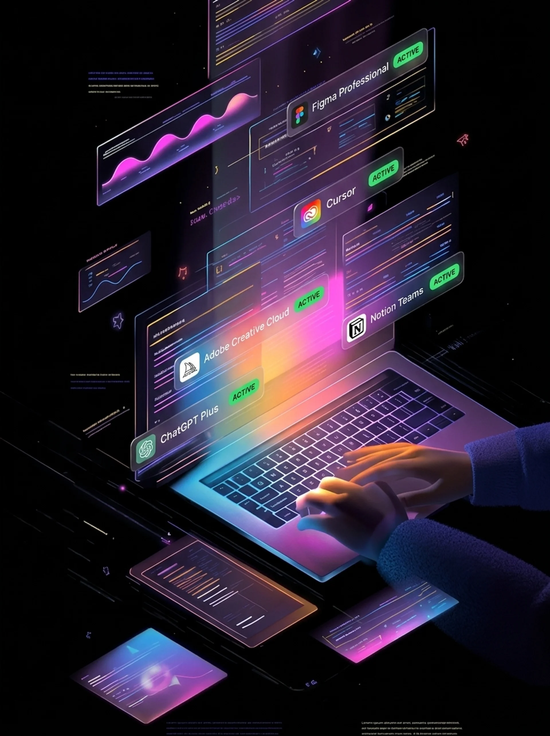 MacBook с подписками