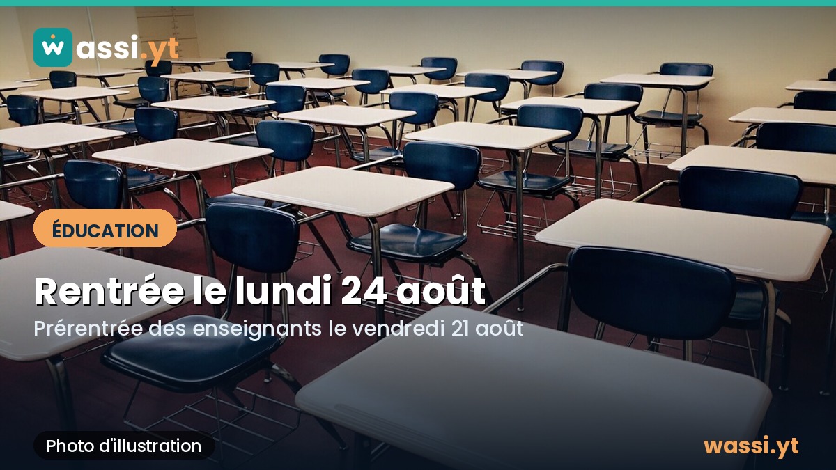 Rentrée scolaire 2026 à Mayotte : les cours reprennent le lundi 24 août