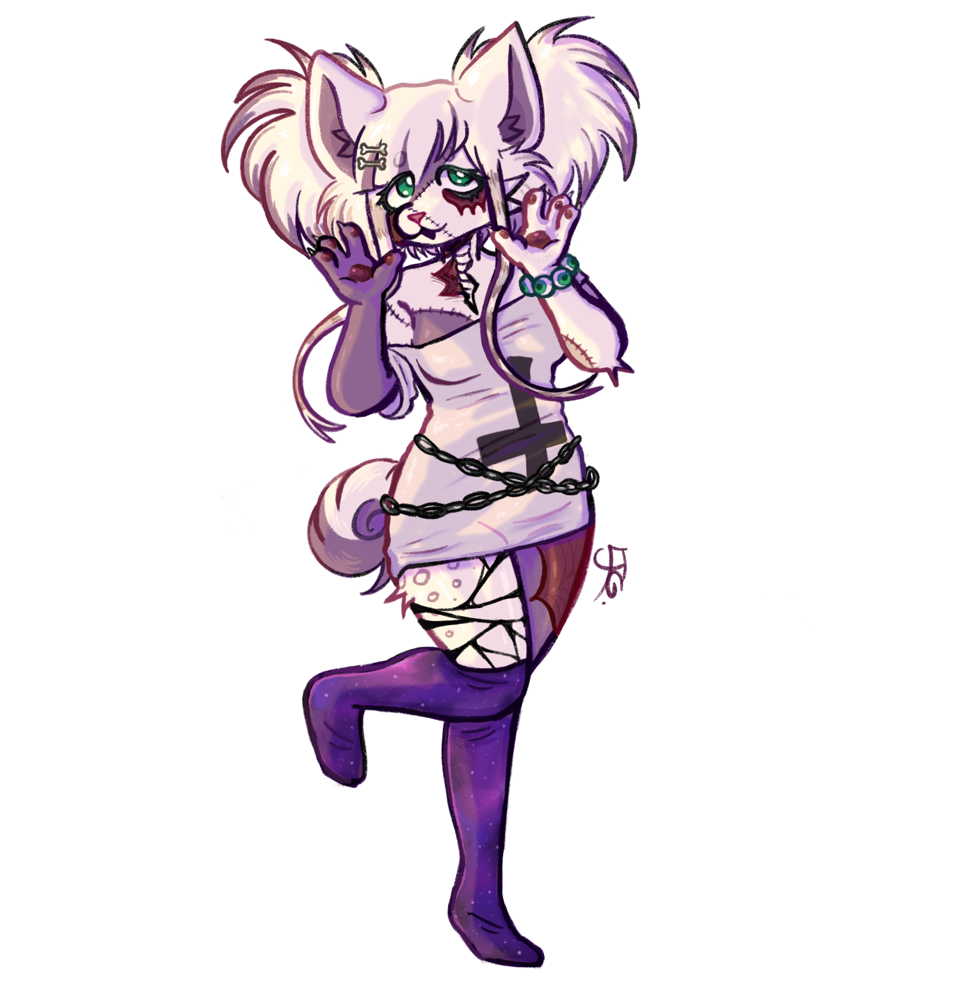 art of my fursona gloomyne ART NOT URS